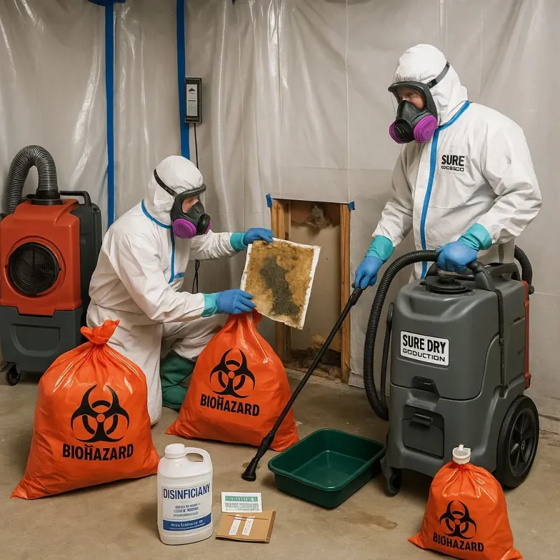Contaminated Water Handling Protocols process in Horace, ND